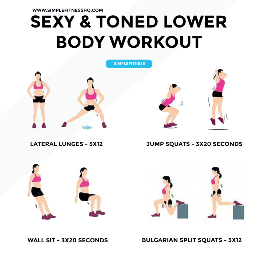 Sexy & Toned Lower Body Workout For Women - SimpleFitness